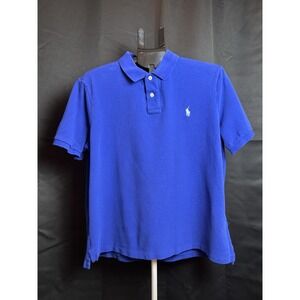 Polo Ralph Lauren Royal Blue Classic Fit Pique Men's Large [READ DESCRIPTION]